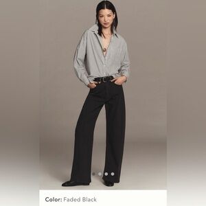 MOTHER The Half Pipe Flood High-Rise Barrel Jeans